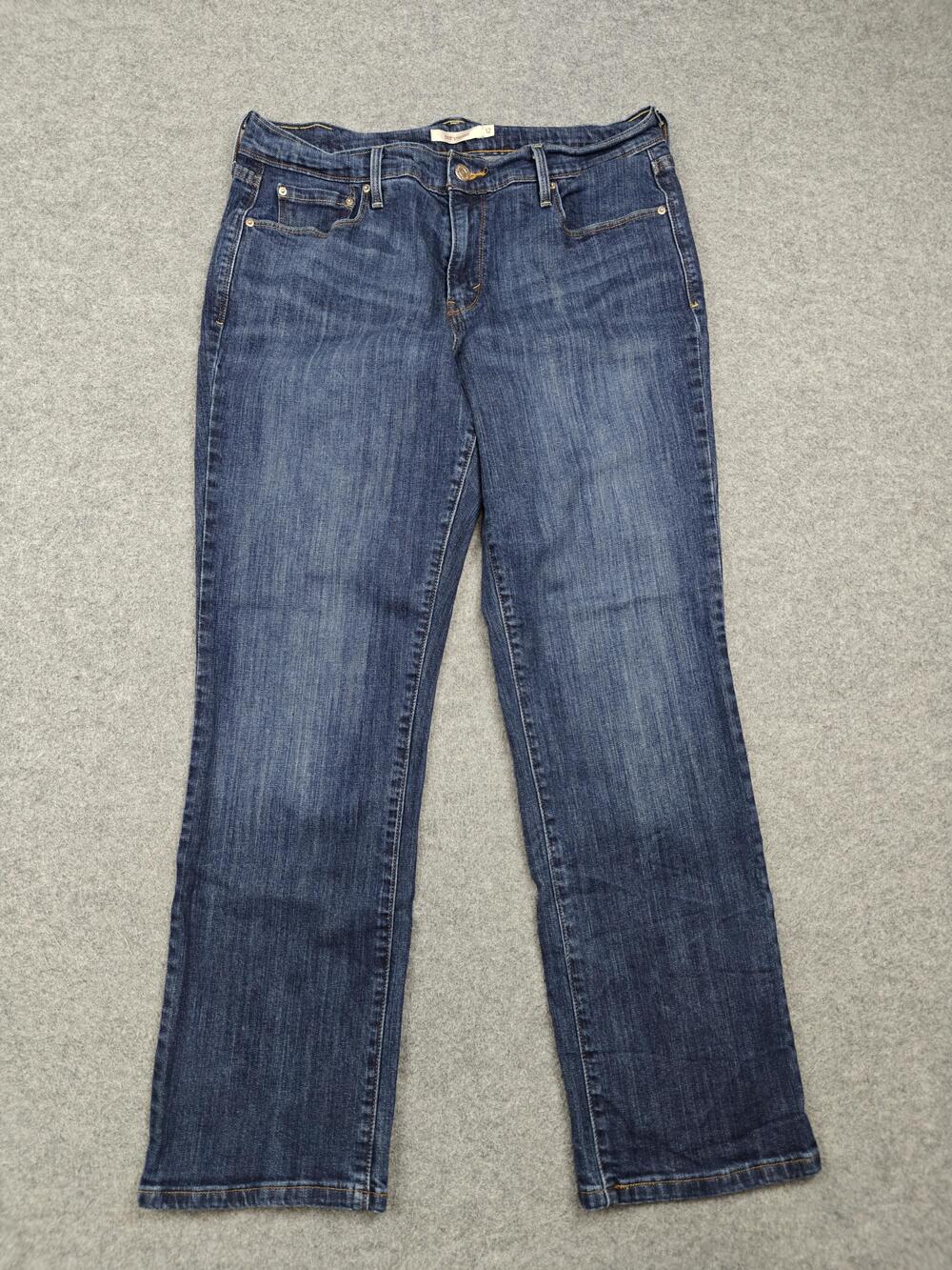 Levi's Jeans Mens 31x30 Blue Medium Wash Straight 505 Stretch Denim Regular Fit